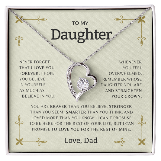 To My Daughter | Forever Love Necklace